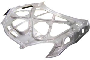 Hood Inner Silver Hood Inner part for a car